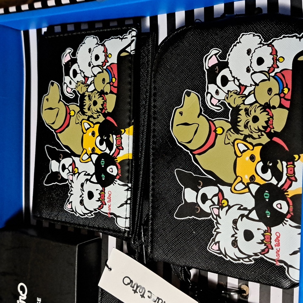 Flaah Sale Marc Tetro Dog Print Wallet Set - Picture 3 of 5